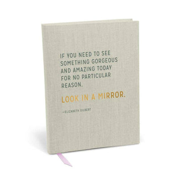 Motivational Journal Elizabeth Gilbert Gorgeous and Amazing Cloth Bound Journal Eat - Pray - Love - Author