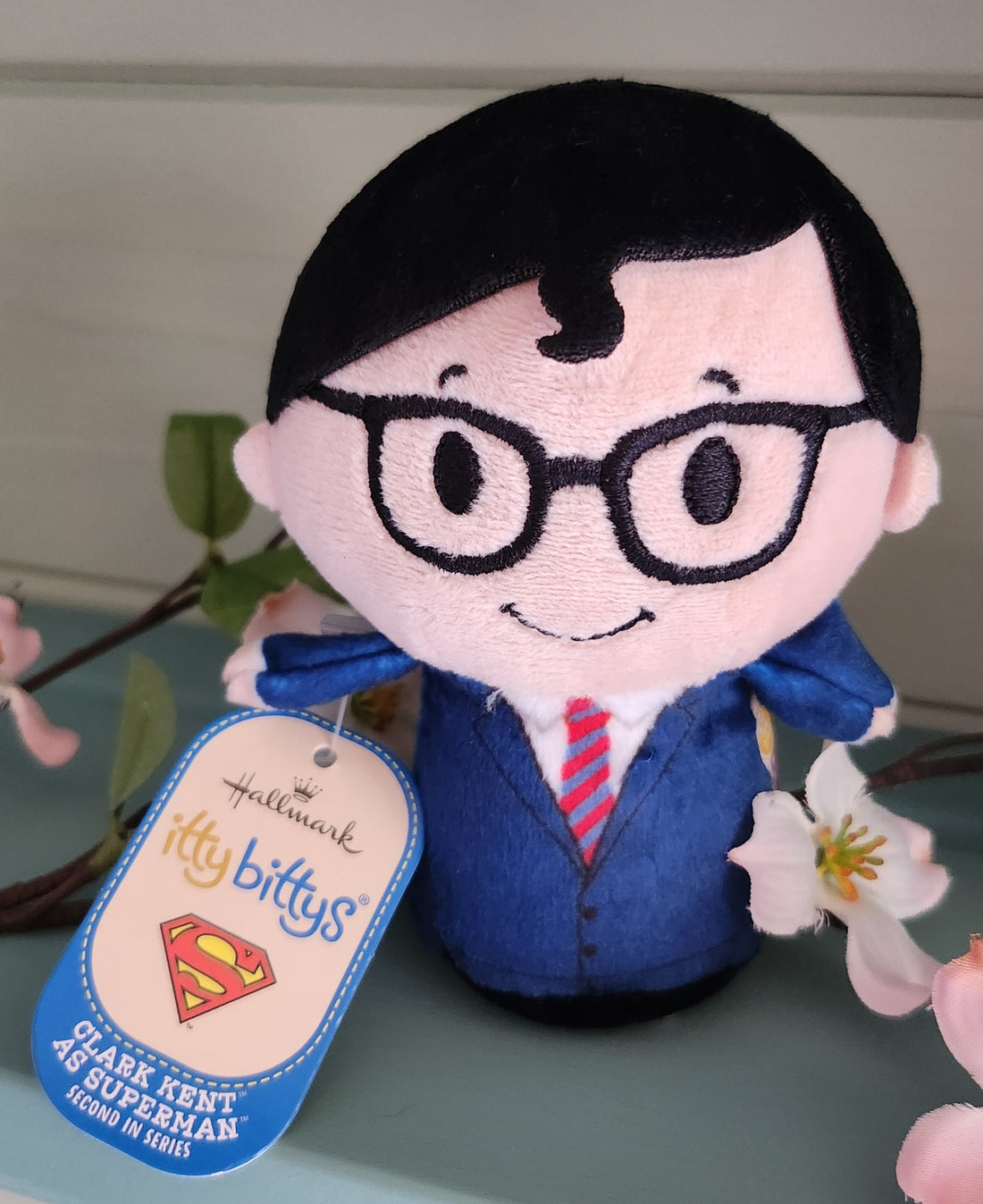 Hallmark Itty Bittys Clark Kent As Superman Plush Double Sided.