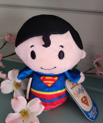 Hallmark Itty Bittys Clark Kent As Superman Plush Double Sided.