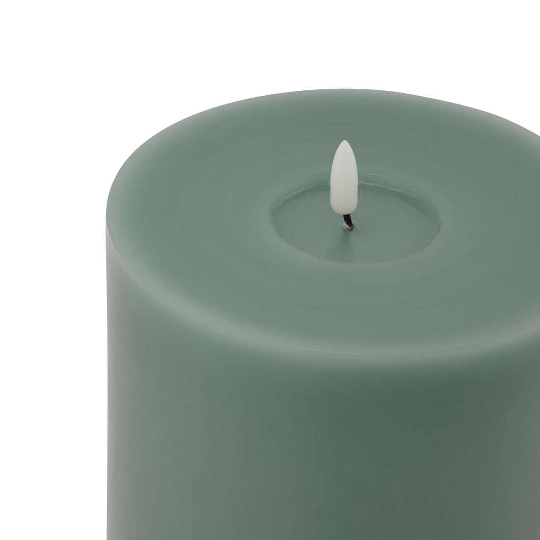 LED Real Wax Candle Sage Green LED Technology