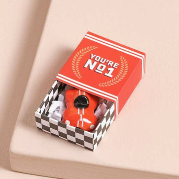 Lisa Angel Tiny Matchbox Ceramic Token - Racing Car.