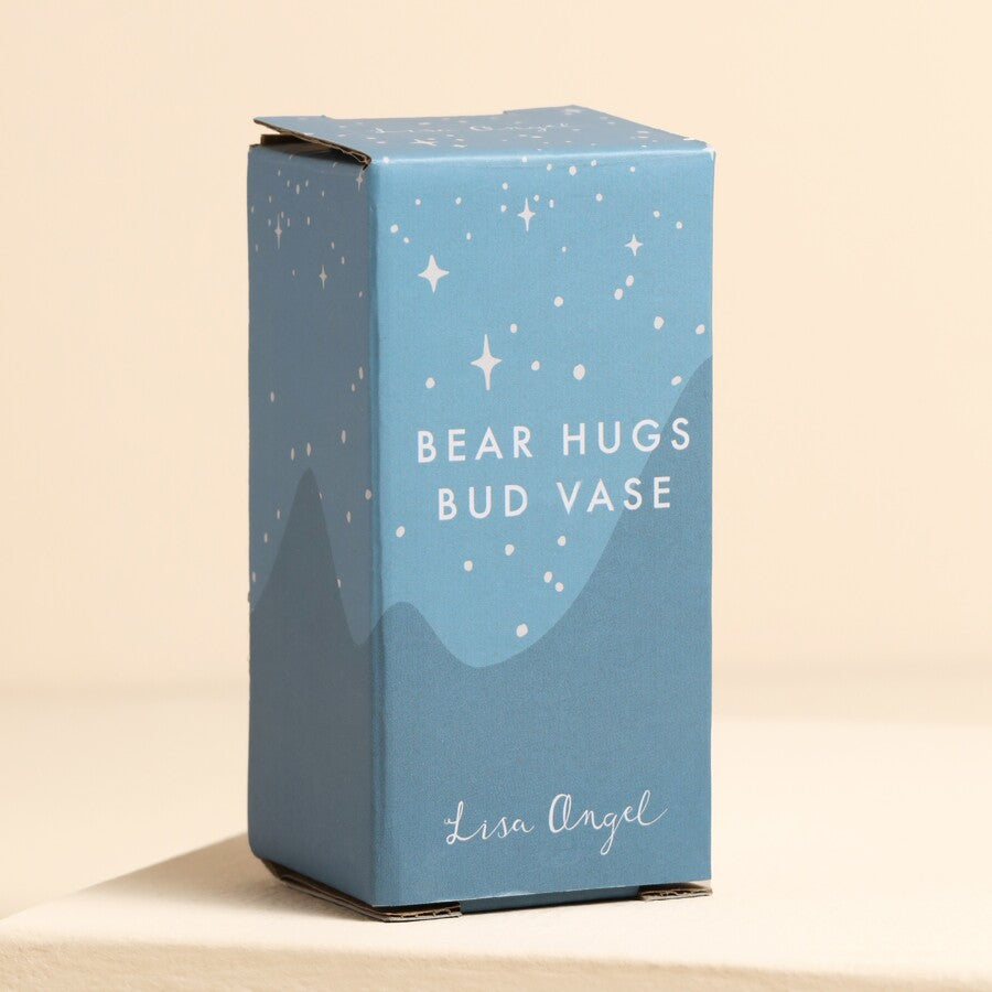Lisa Angel Bear Hugs Bud Vase Mini Vase Gift Boxed.