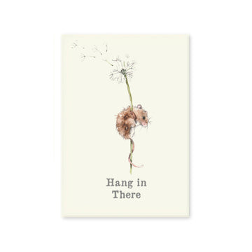 Fridge Magnet - Hang In There - Watercolour Mouse.