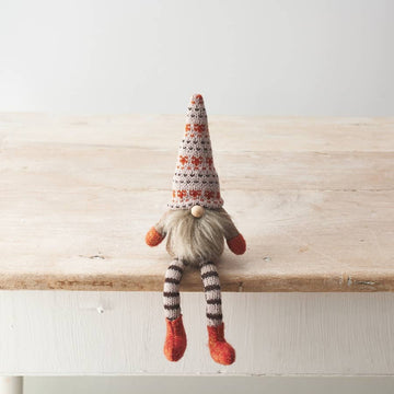 Burnt Orange Shelf Sitting Gonk.