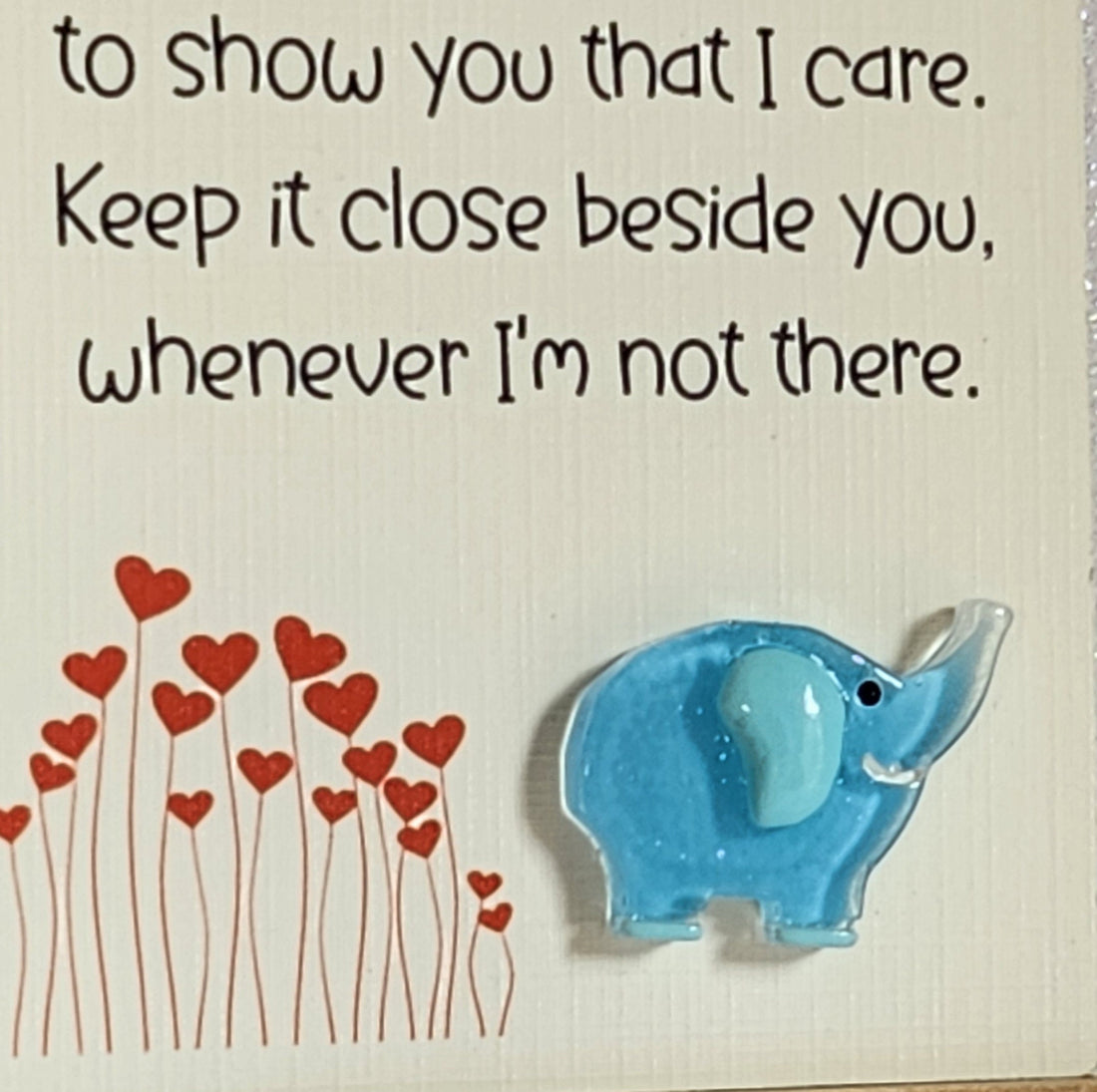 Elephant Pocket Hug 3d Blue Elephant Pocket Hug On Gift Card Gift Card Option Positive Affirmation Friend Son Daughter Back To School