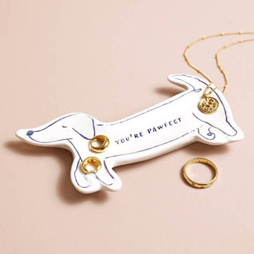 Lisa Angel Sausage Dog Quote Trinket Dish.