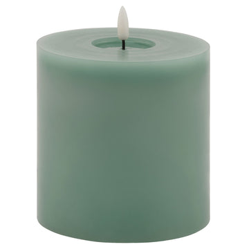 LED Real Wax Candle Sage Green LED Technology