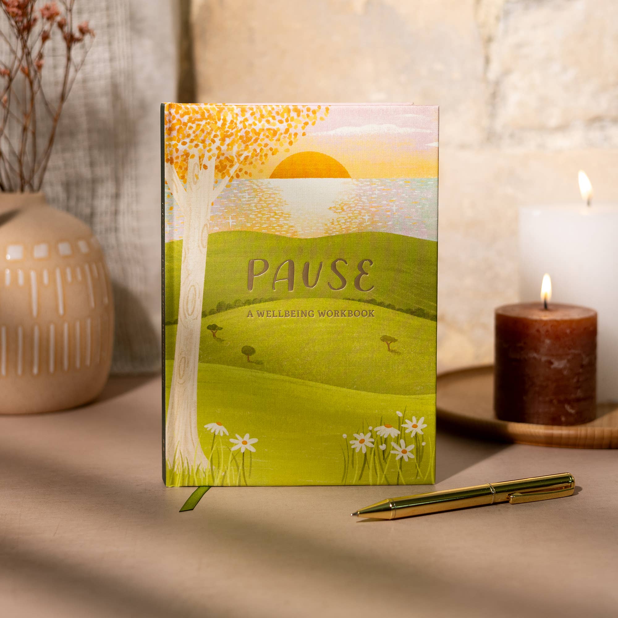 Pause Wellbeing Journal Hardback Daily Mindful Journal.