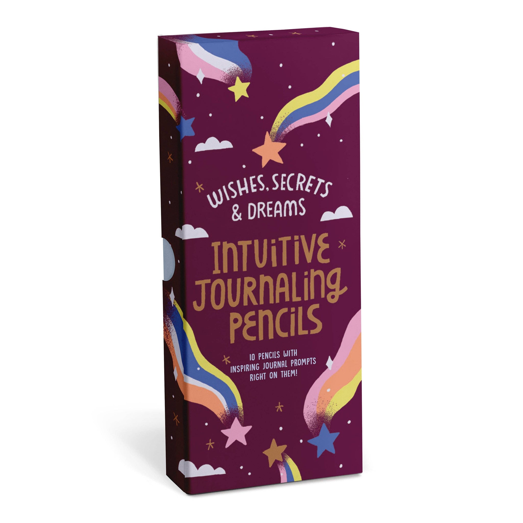 Motivational Pencil Set - Wishes - Secrets - & - Dreams - Boxed Set Of 10 Pencils.