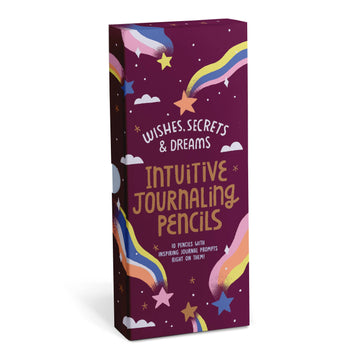 Motivational Pencil Set - Wishes - Secrets - & - Dreams - Boxed Set Of 10 Pencils.
