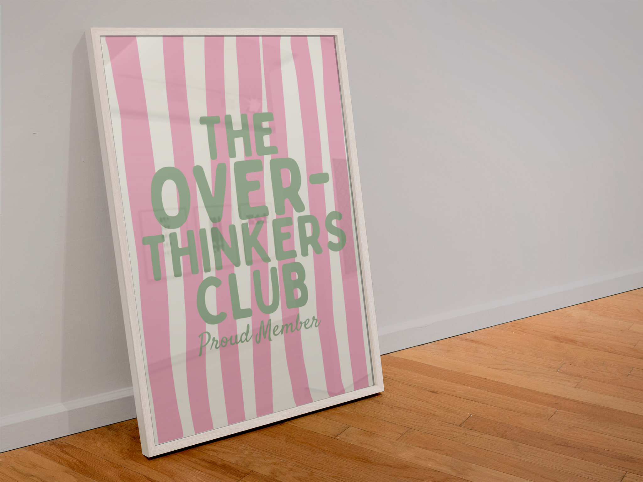 Wall Art 'The Over-Thinkers Club' Print: 5x7 Unframed Blue Iris Designs