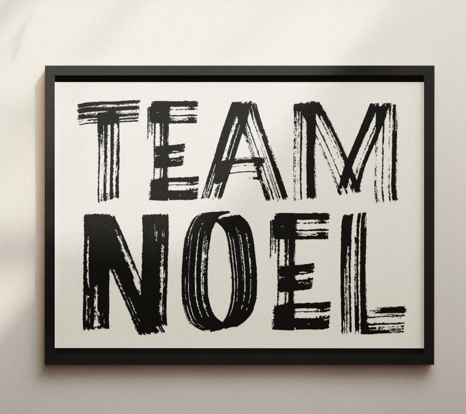 Team Noel Wall Art Oasis Inspired Print: 10x8 Unframed Blue Iris Designs