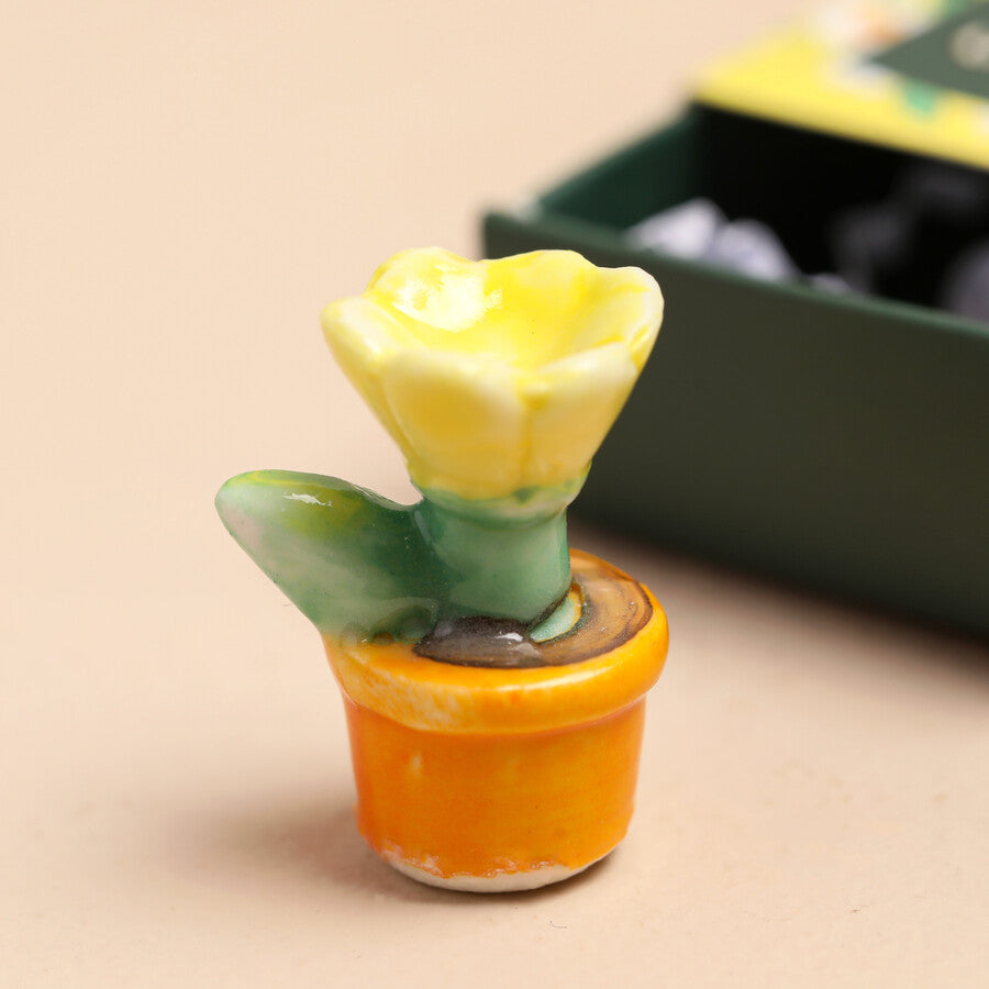 Lisa Angel Tiny Matchbox Ceramic Plant Hug Token Matchbox Ceramic Plant 'Thank You For Helping Me Grow' Lisa Angel Positivity Gift