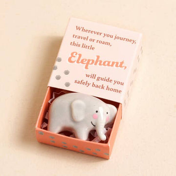 Heaven Sends Tiny Matchbox Ceramic Token - Elephant.