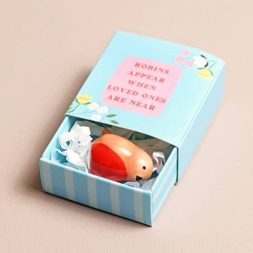 Lisa Angel Tiny Matchbox Ceramic Token -  Robin.