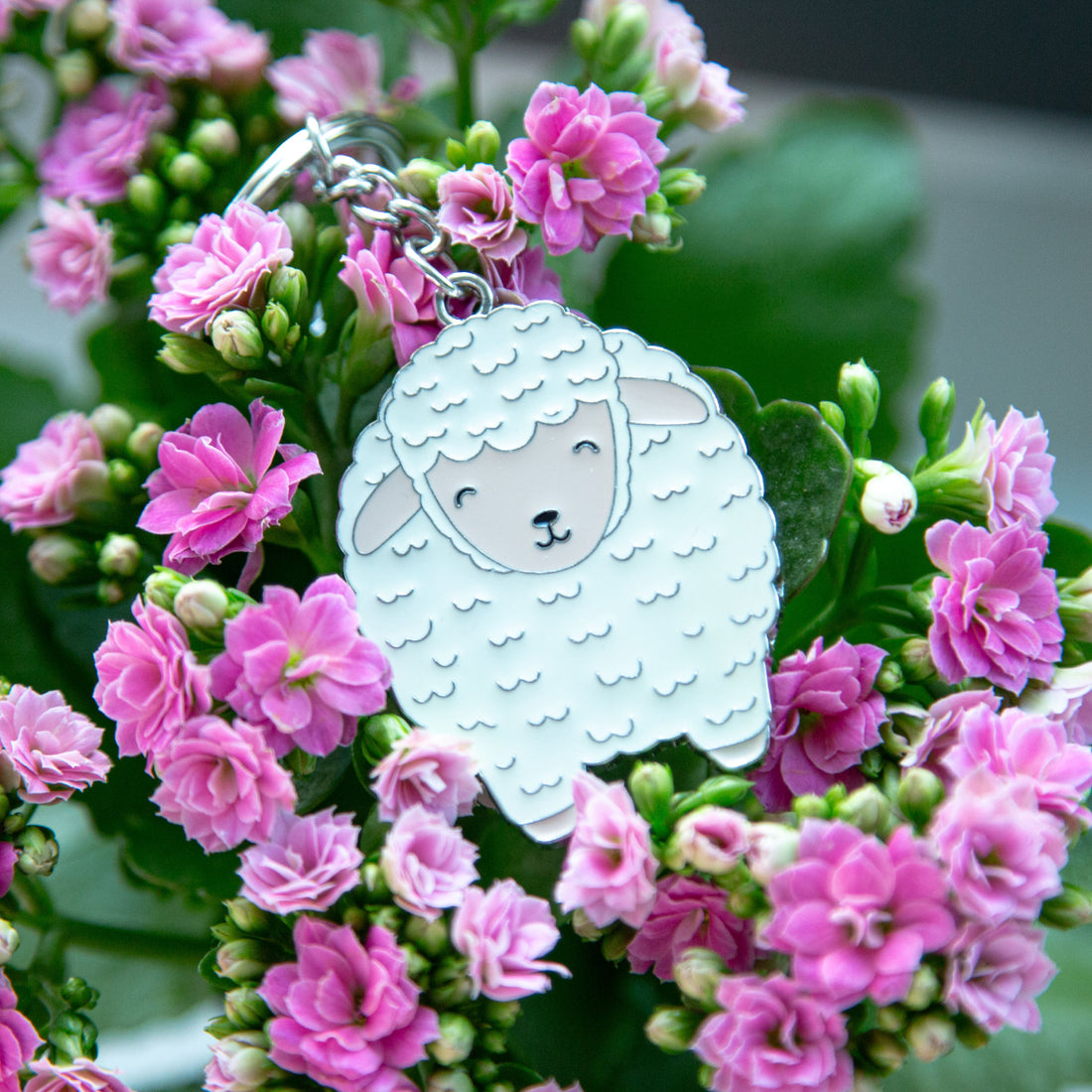 Sheep Enamel Keyring By Sass & Belle Highland Coo New Home Gift Idea