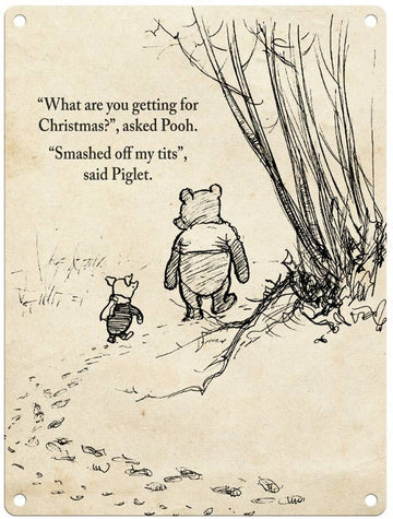 Winnie The Pooh Christmas Fridge Magnet.