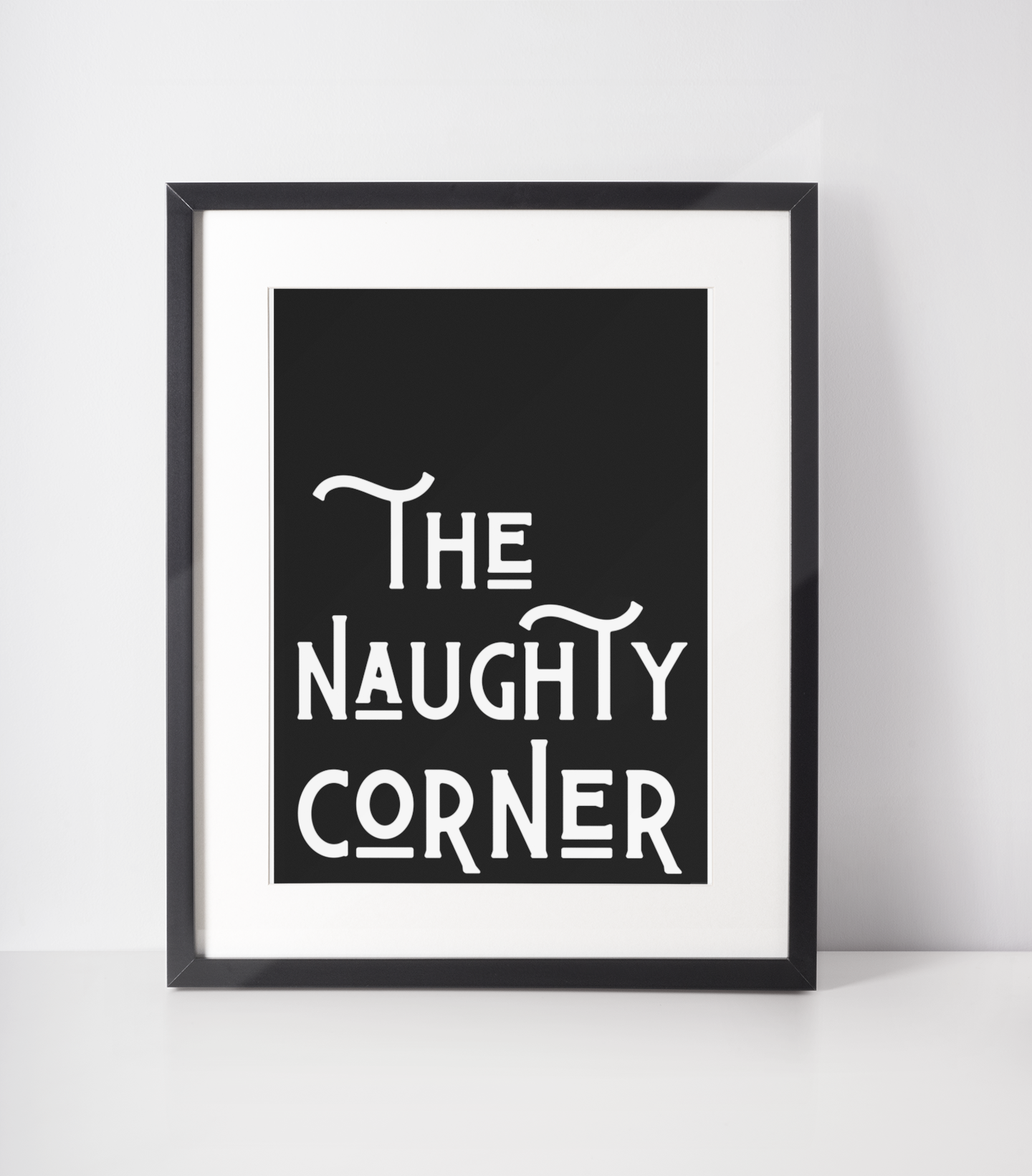 Wall Art The Naughty Corner Print: 5x7 Unframed Blue Iris Designs