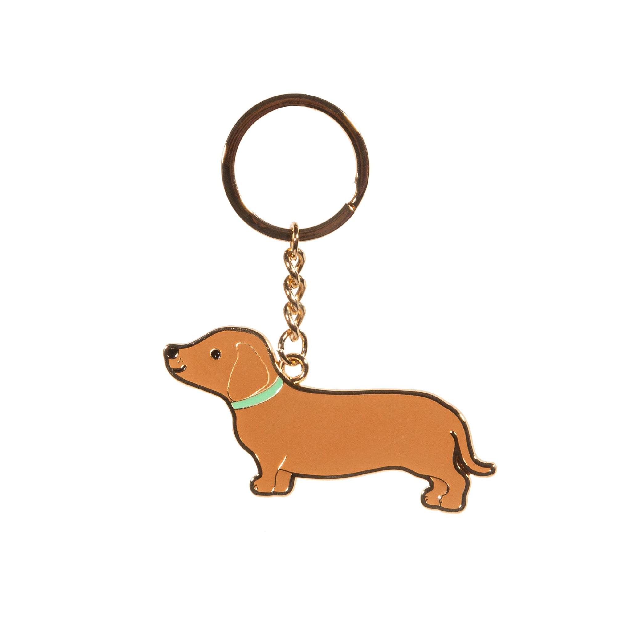 Dachshund Enamel Keyring By Sass & Belle