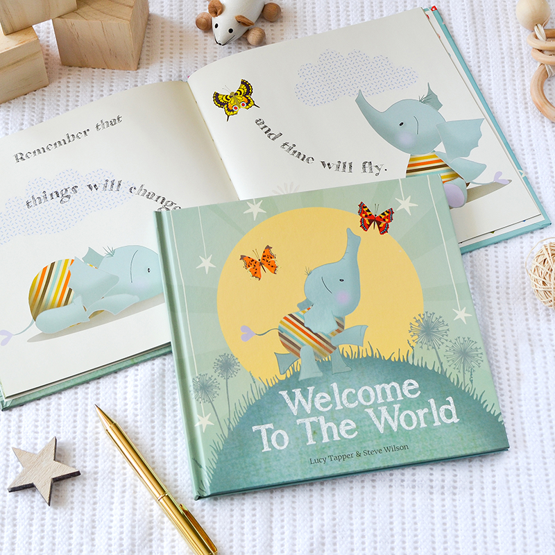 Newborn Gift Book Welcome to the World  Baby Arrival Book.