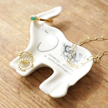 Lisa Angel Elephant Quote Ceramic Trinket Dish.