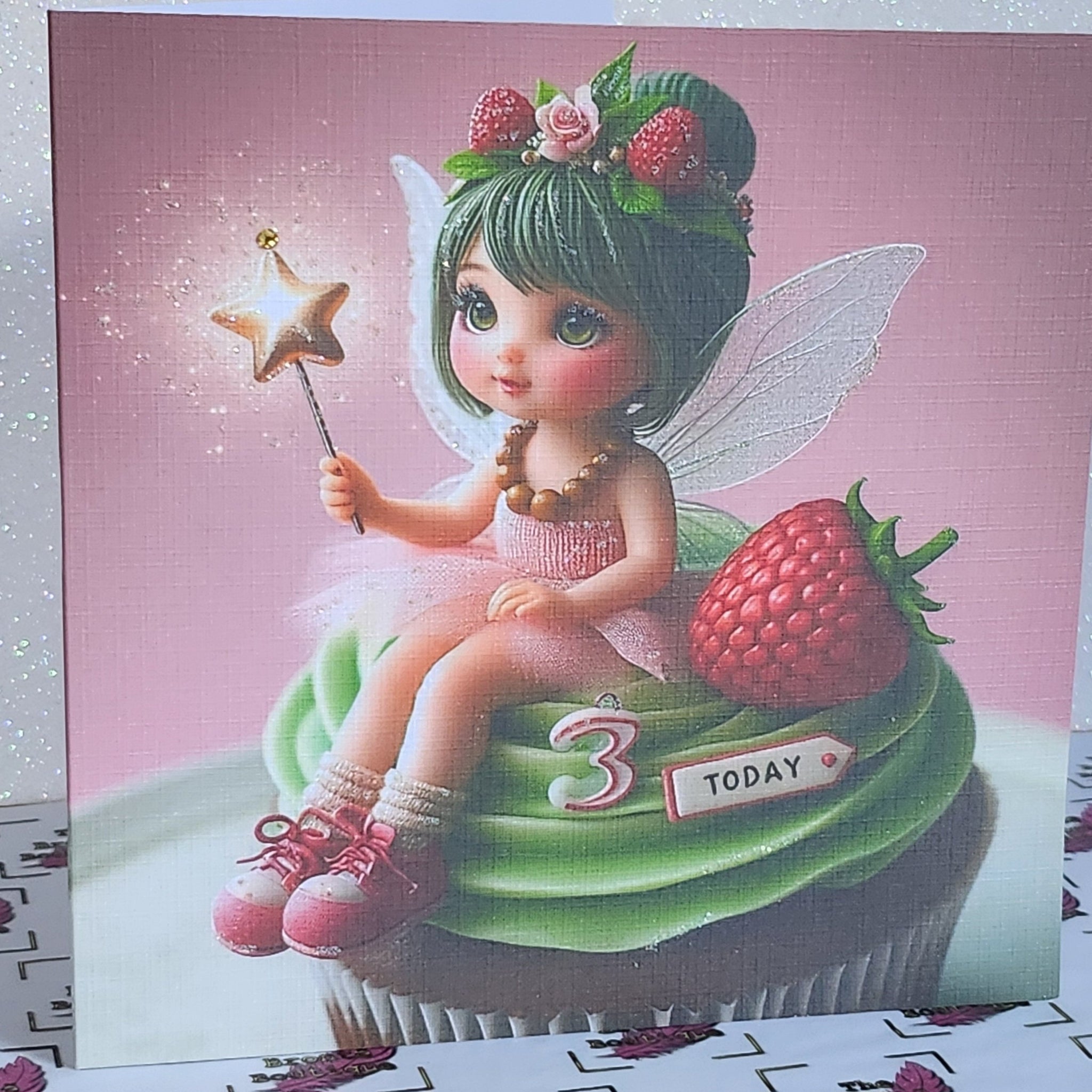 3 Today Handmade Fairy Birthday Card