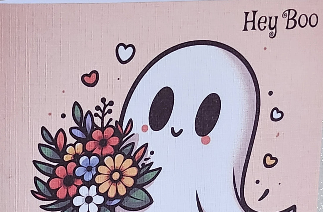 Hey Boo Handmade Cute Ghost Card