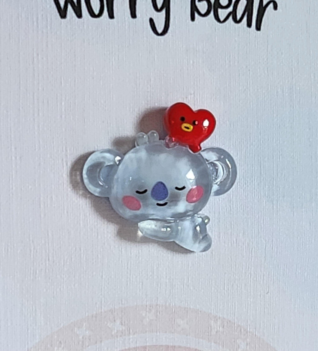 Worry Bear 3d Koala Bear Pocket Hug On Gift Card 'Take The Worries From Inside Your Head Whisper Them To Me Instead' New School Son Daughter