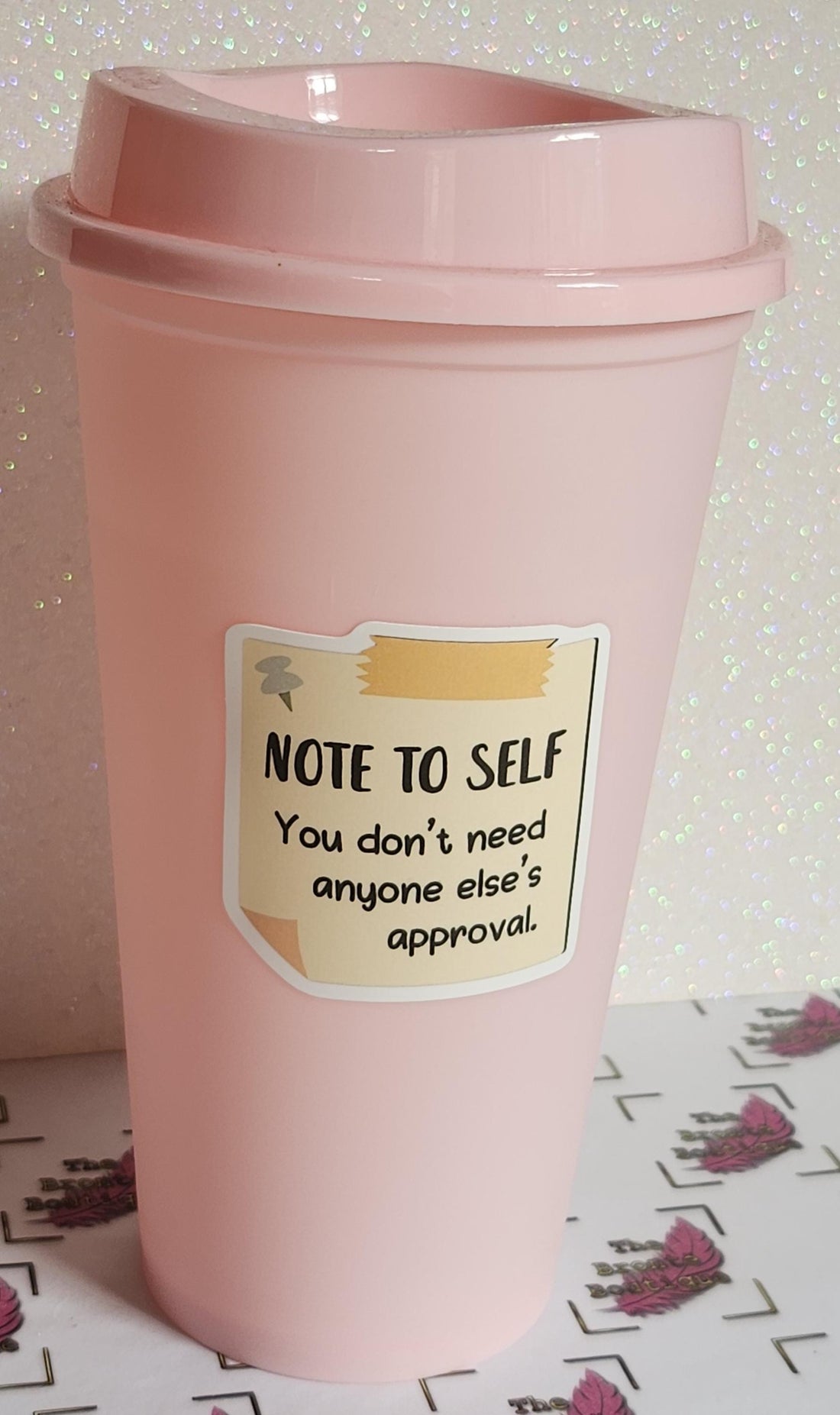 Positive Mental Health Matte Vinyl Sticker 'You Don't Need Anyone Else's Approval' Planner  Suicide Prevention Self Love Positivity