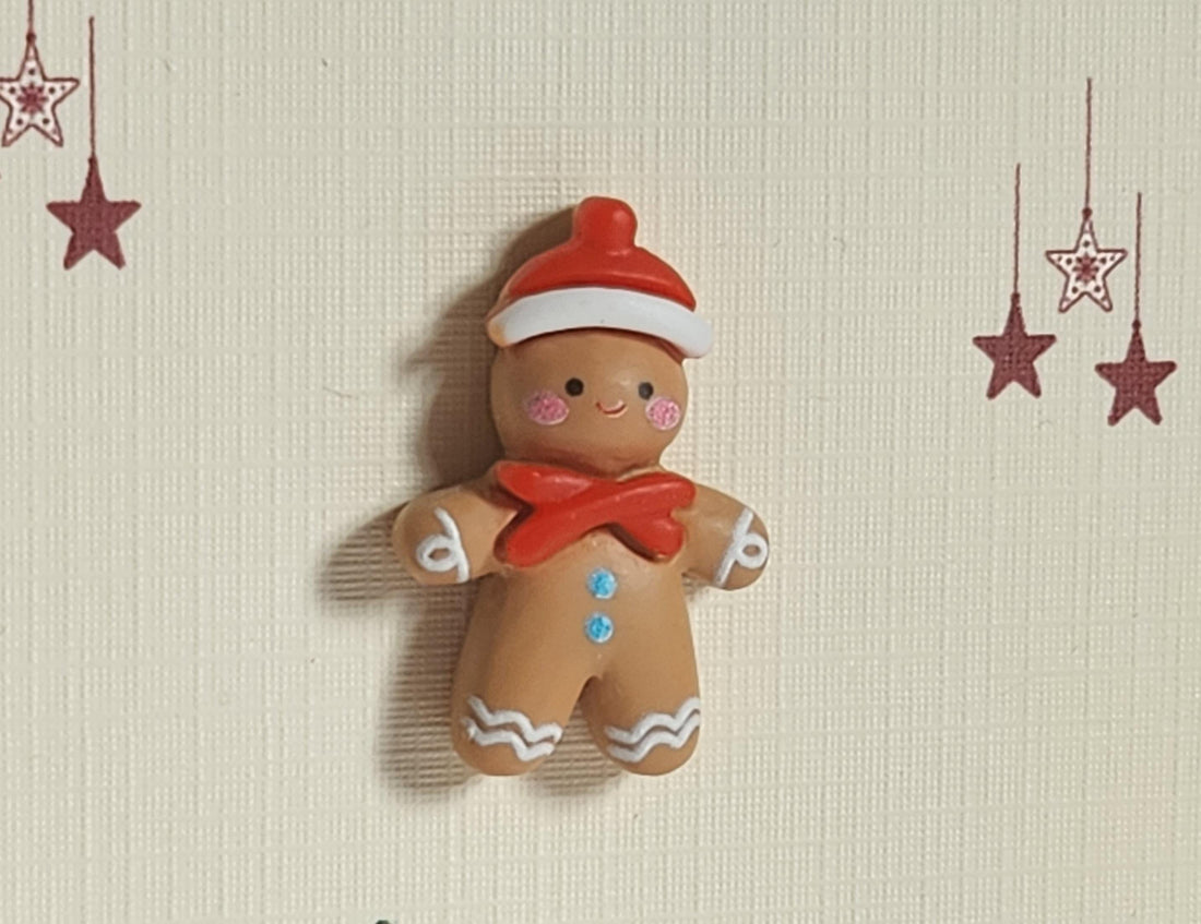 Secret Santa Gift Christmas Pocket Hug 3d Gingerbread Man Pocket Hug Mounted On Gift Card 'A Christmas Hug For You' Santa Hat Holidays