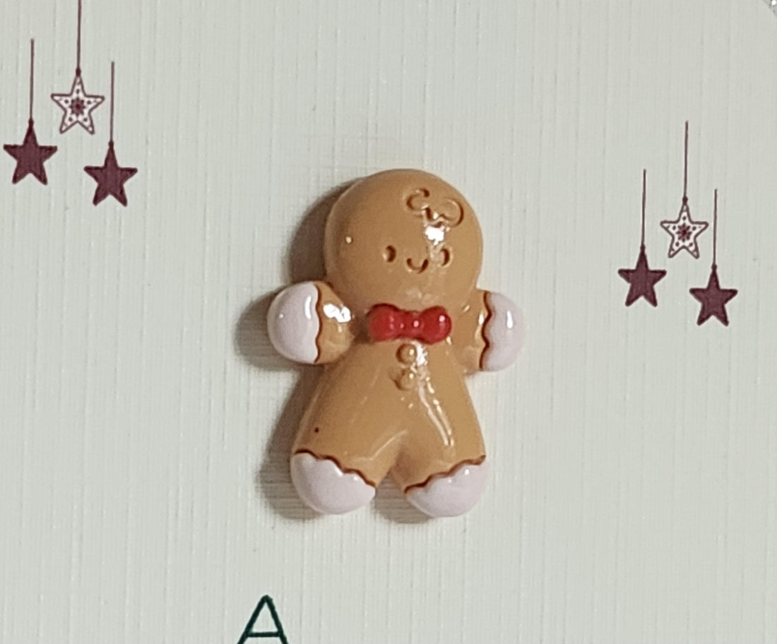 Secret Santa Gift Christmas Pocket Hug 3d Gingerbread Man Pocket Hug Mounted On Gift Card 'A Christmas Hug For You' Secret Santa Holidays