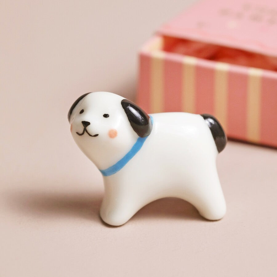 Lisa Angel Tiny Matchbox Ceramic Hug Token Matchbox Ceramic Dog 'You're Pawfect' Lisa Angel Positivity Gift