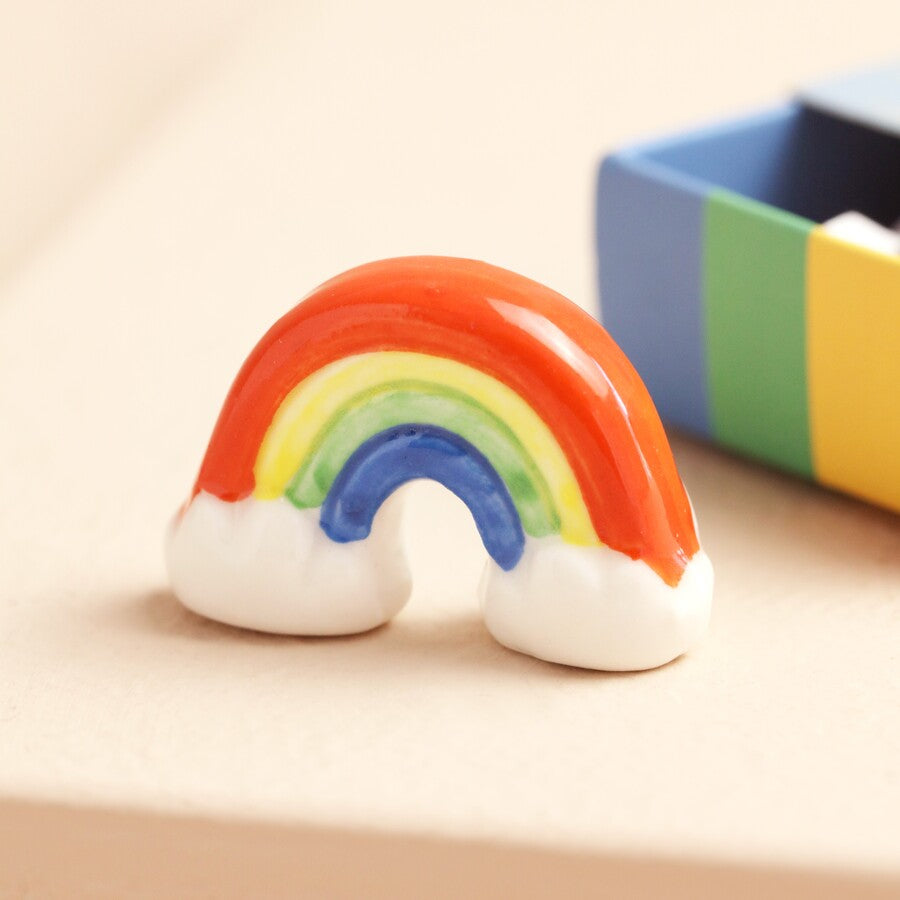 Lisa Angel Tiny Matchbox Ceramic Tokens - Rainbow.